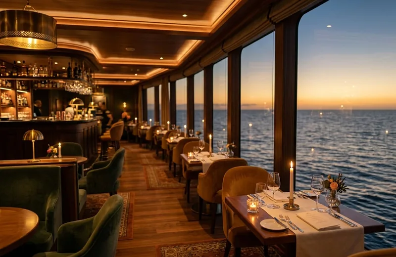 Dining aboard Golden Mango